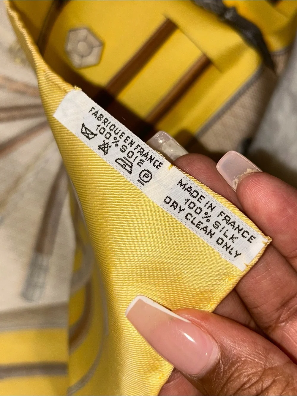 Hermes Yellow La Nature Silk Scarf- GREAT CONDITION